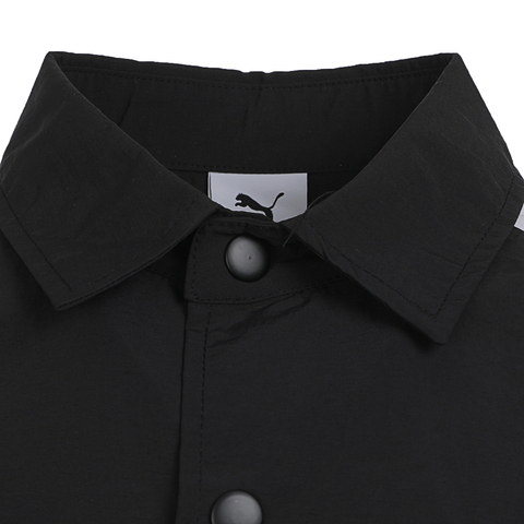 puma彪马2025男子男子-PRIME RETRO T7 WOVEN SHIRT-黑色短袖衬衫63478401