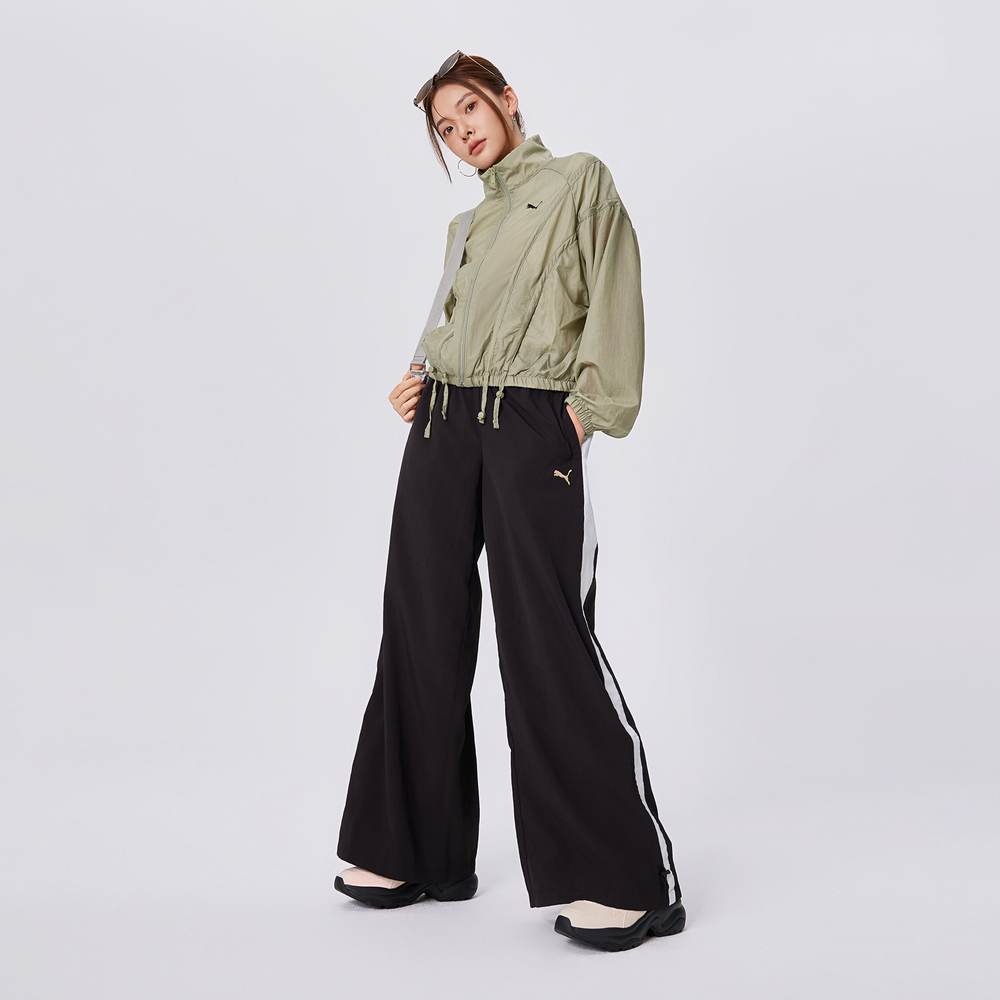 puma彪马2025女子女子-PRIME RETRO T7 PANTS W-黑色梭织长裤63478001