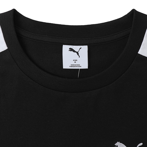 puma彪马2025男子男子-PRIME RETRO T7 LS Tee-黑色针织无领长T63478501