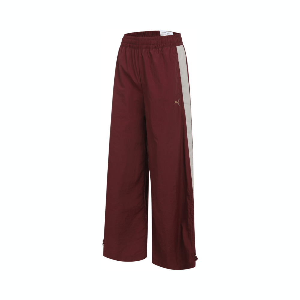 puma彪马2025女子女子-PRIME RETRO T7 PANTS W-酒红色梭织长裤63478096