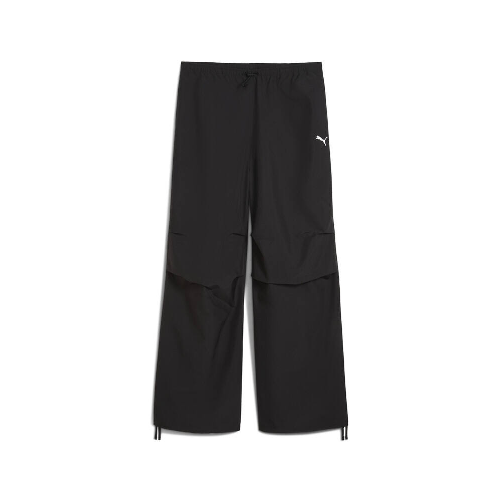puma彪马2025女子女子-WARDROBE ESS Parachute Woven Pants op-黑色梭织长裤63397801