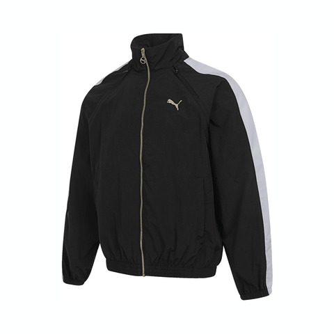 puma彪马2025男子男子-PRIME RETRO T7 WOVEN JKT-黑色梭织无帽外套63478201