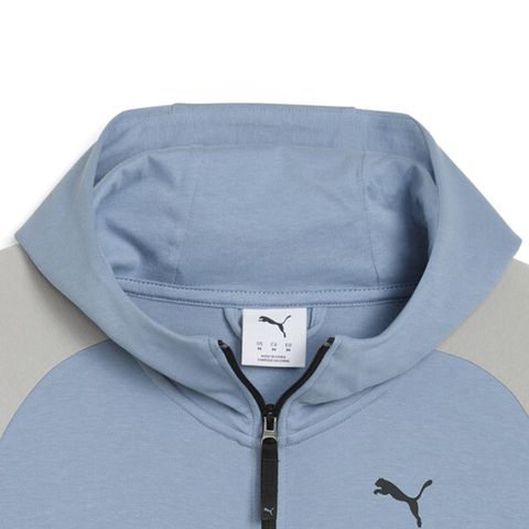 puma彪马2025男子男子-PUMATECH FZ Hoodie-天蓝色针织无帽外套69096234