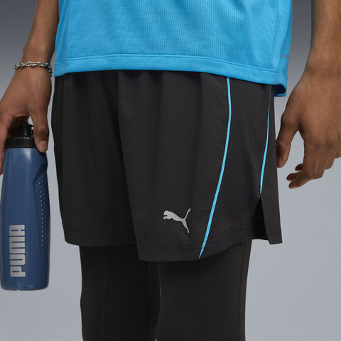 puma彪马2025男子男子-M RUN VELOCITY 5' SHORT-黑色-蓝色梭织短裤52725598