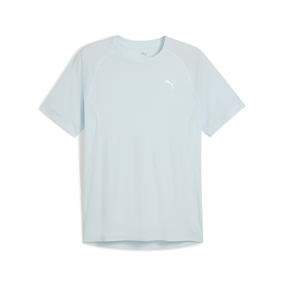 puma彪马2025男子男子-M RUN VELOCITY TEE (TRI-BLEND)-海洋玻璃色梭织无领短T52724199