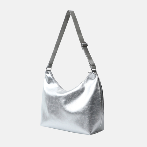 puma彪马2025女子女子-PUMA CAT Slouchy Hobo Bag-银色拎包挽包09237701