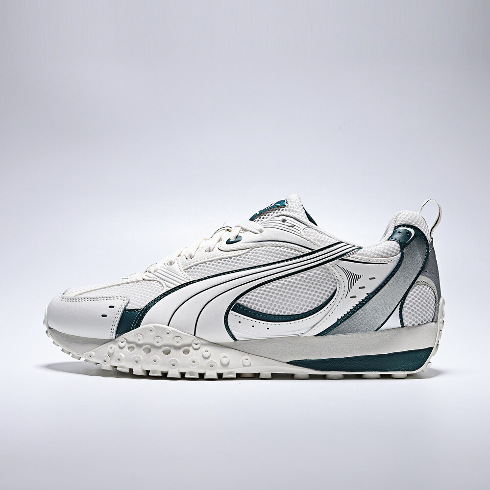 puma彪马2025中性中性-Blktop Rider V2-暖白-绿色-银色Blktop40631803