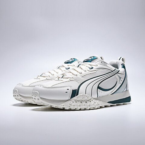 puma彪马2025中性中性-Blktop Rider V2-暖白-绿色-银色Blktop40631803