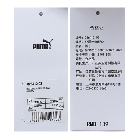 puma彪马2025中性中性-ESS ELEVATED BB Cap-咖啡色弯沿帽02641202