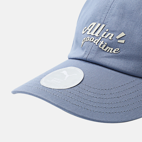 puma彪马2025中性中性-ALL IN GOOD TIME AF BB Cap-蓝灰色弯沿帽02698201