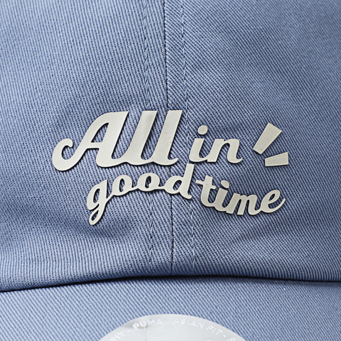 puma彪马2025中性中性-ALL IN GOOD TIME AF BB Cap-蓝灰色弯沿帽02698201