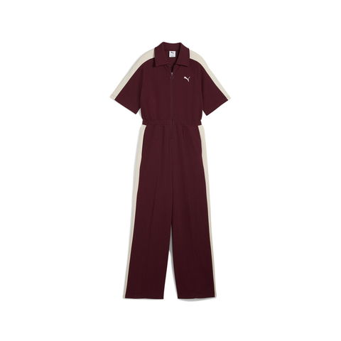puma彪马2025女子女子-T7 SS Jumpsuit DK-酒红色连体衣63453996