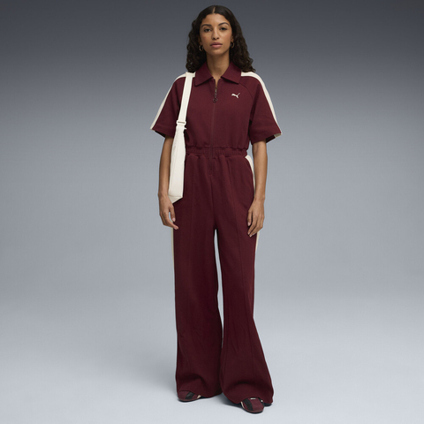 puma彪马2025女子女子-T7 SS Jumpsuit DK-酒红色连体衣63453996