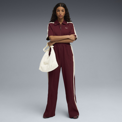 puma彪马2025女子女子-T7 SS Jumpsuit DK-酒红色连体衣63453996