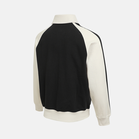 puma彪马2025中性中性-T7 Relaxed Wing Collar Jacquard Track Jacket DK-黑色-雪白色针织无帽外套63402901