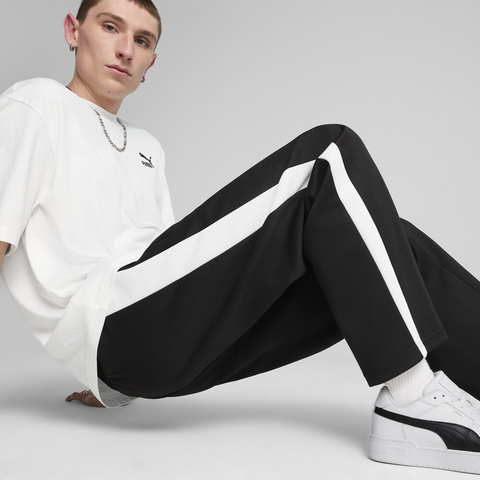 puma彪马2025男子男子-T7 ALWAYS ON Relaxed Track Pants DK op-黑色针织长裤63186401