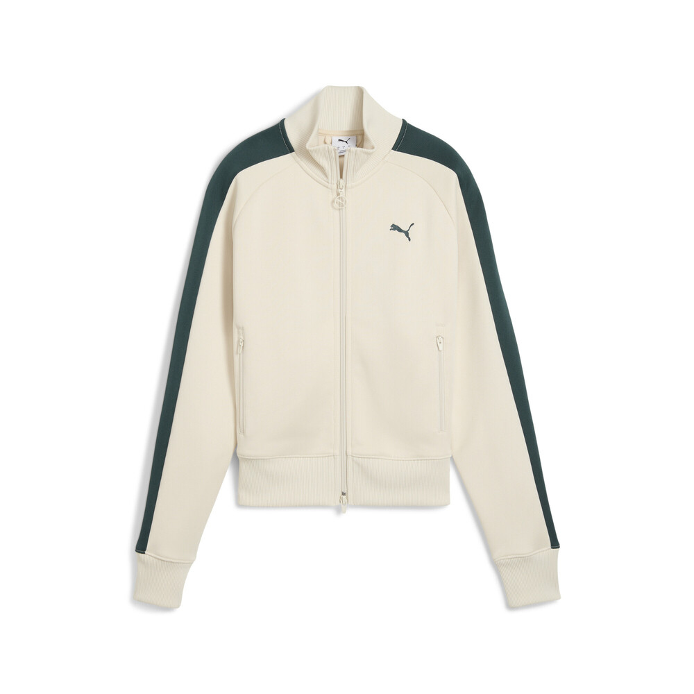 puma彪马2025女子女子-T7 ALWAYS ON Short Track Jacket-雪白色针织无帽外套63196592