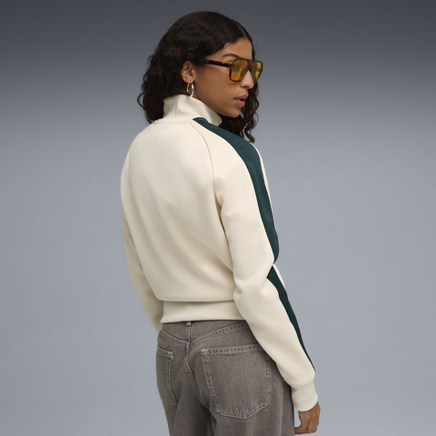 puma彪马2025女子女子-T7 ALWAYS ON Short Track Jacket-雪白色针织无帽外套63196592