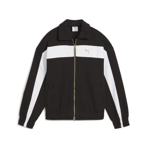 puma彪马2025女子女子-T7 Relaxed Track Jacket-黑色针织无帽外套63396001