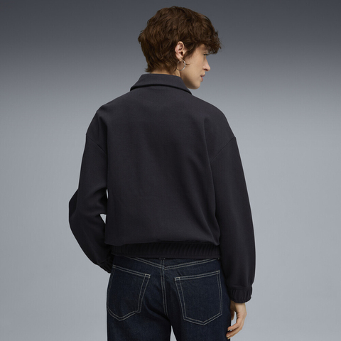 puma彪马2025女子女子-T7 Relaxed Track Jacket-海军蓝针织无帽外套63396016