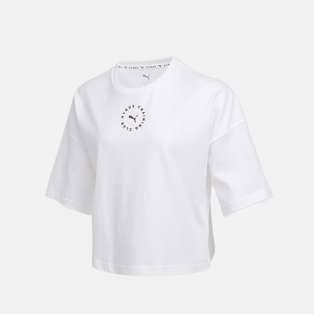 puma彪马2025女子女子-W PUMA x HYROX CROPPED LI-彪马白针织无领短T52763902