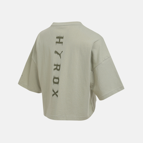 puma彪马2025女子女子-W PUMA x HYROX CROPPED LI-淡绿色针织无领短T52763982
