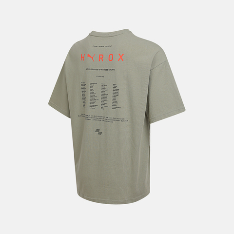 puma彪马2025男子男子-M PUMA x HYROX LIFESTYLE-淡绿色针织无领短T52757682