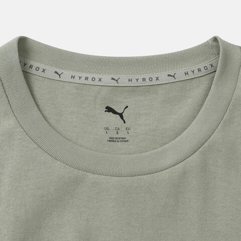 puma彪马2025男子男子-M PUMA x HYROX LIFESTYLE-淡绿色针织无领短T52757682