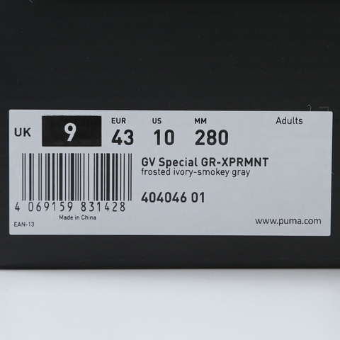 puma彪马2025中性中性-GV Special GR-XPRMNT-米白色-烟灰色GV Special40404601
