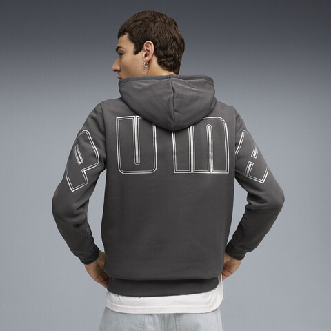 puma彪马2025男子男子-MAXIMAL METALLIC Hoodie FL-黄昏灰针织连帽卫衣63466844