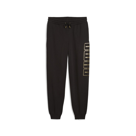 puma彪马2025男子男子-MAXIMAL METALLIC Sweatpants FL-黑色针织长裤63467701
