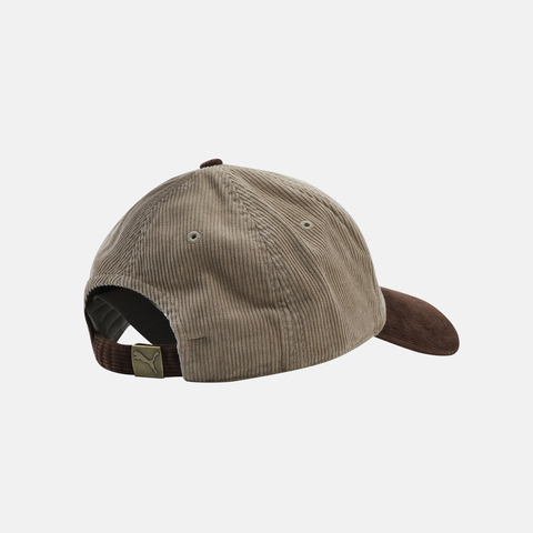 puma彪马2025中性中性-PUMA CAT CORDUROY LC  BB Cap-棕褐色弯沿帽02638401