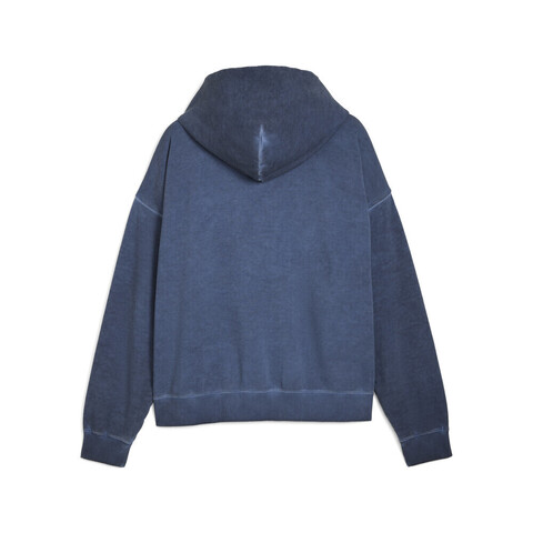puma彪马2025中性中性-WASHED OUT Graphic Boxy Hoodie-深靛蓝色针织连帽卫衣63530280