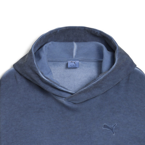 puma彪马2025中性中性-WASHED OUT Graphic Boxy Hoodie-深靛蓝色针织连帽卫衣63530280