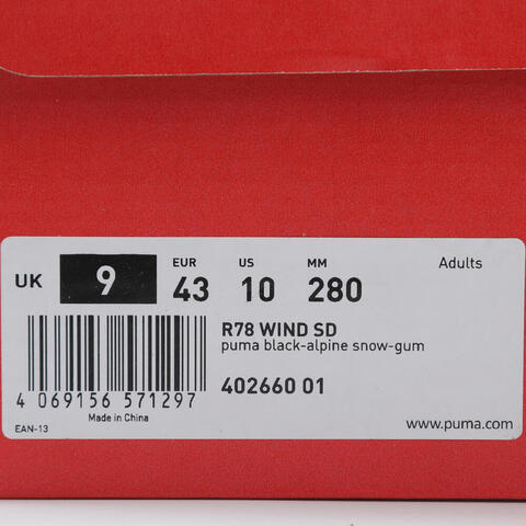 puma彪马2025中性中性-R78 WIND SD-黑色-雪白色-树胶色R7840266001