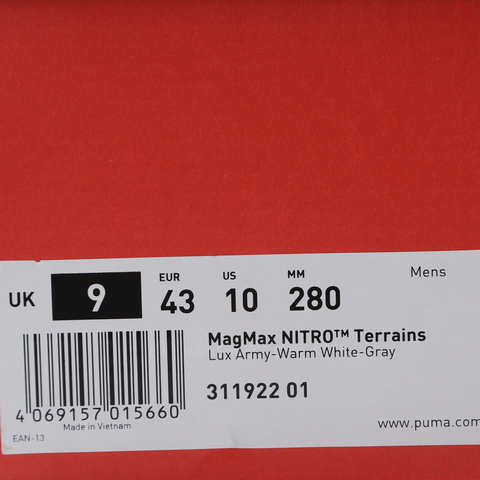 puma彪马2025男子男子-MagMax NITRO™ Terrains-咖啡色-白色-黄昏灰跑步其他系列31192201