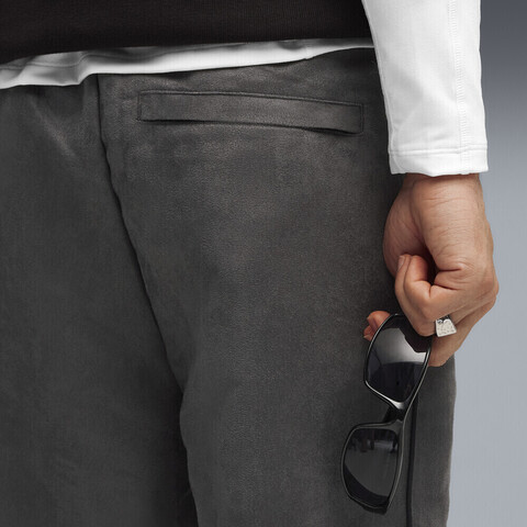 puma彪马2025男子男子-T7 Relaxed Suede Track Pants WV op-黄昏灰梭织长裤63219144