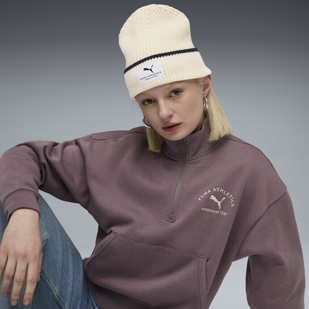 puma彪马2025中性中性-PUMA CLASS Mid Crown Beanie-雪白色针织帽02641301