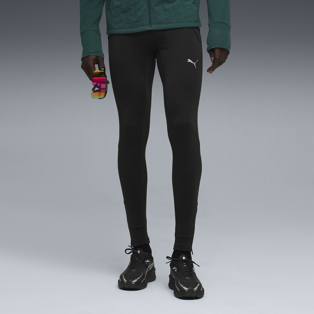 puma彪马2025男子男子-M Run Microfleece Tight-黑色紧身长裤52753101