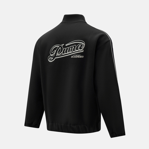 puma彪马2025中性中性-RETRO TAPE Track Jacket DK-黑色针织无帽外套63571501
