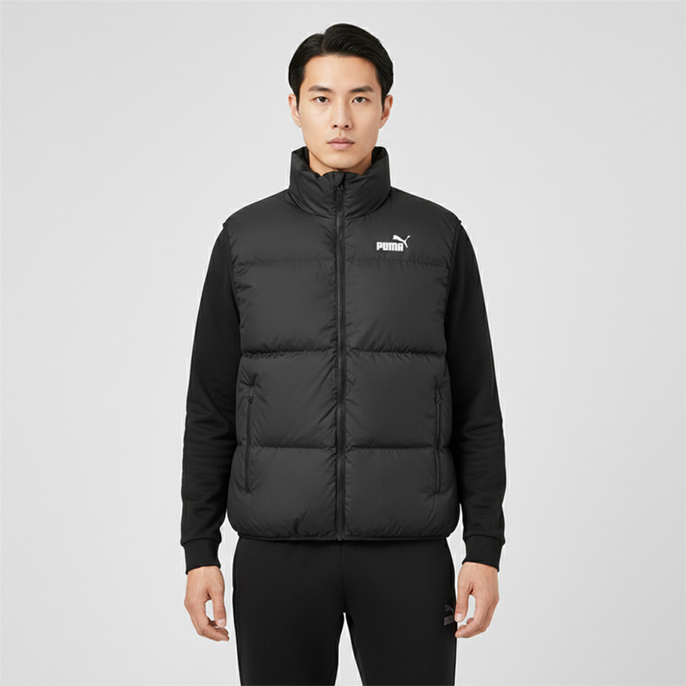 puma彪马2025男子男子-Puffer Down Vest-黑色羽绒背心69353301