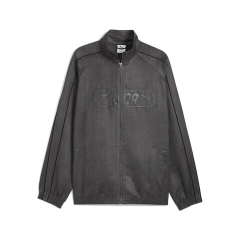 puma彪马2025男子男子-T7 Relaxed Suede Track Jacket WV-黄昏灰梭织无帽外套63219044
