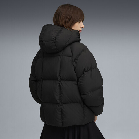 puma彪马2025女子女子-Hooded Down Puffer Jacket-黑色厚羽绒服-短69104501