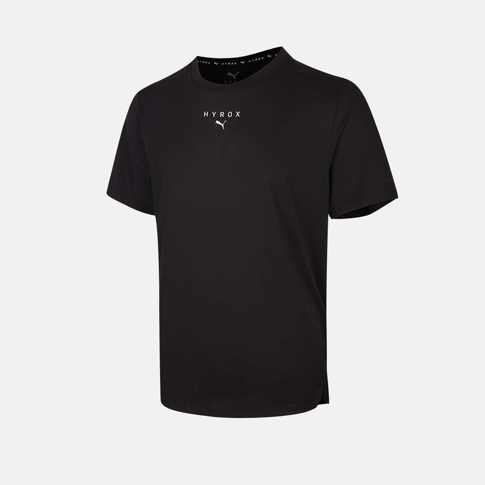 puma彪马2025男子男子-M PUMA x HYROX LIFESTYLE-黑色针织无领短T52754001