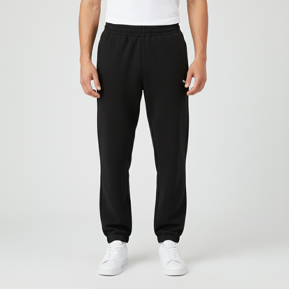 puma彪马2025男子男子-ESS Cat Logo Woven Pants-黑色梭织长裤69357101