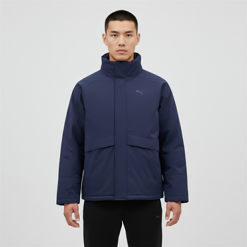 puma彪马2025男子男子-WINTERIZED Woven Down Jacket-海军蓝厚羽绒服-短69284906