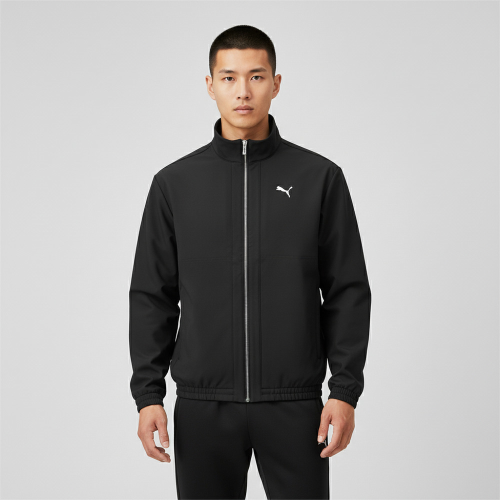 puma彪马2025男子男子-FZ Woven JKT-黑色梭织无帽外套69357001