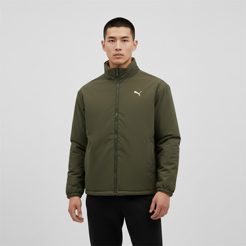 puma彪马2025男子男子-WINTERIZED Reversable Down Jacket-深橄榄色-巧克力豆厚羽绒服-短69285083