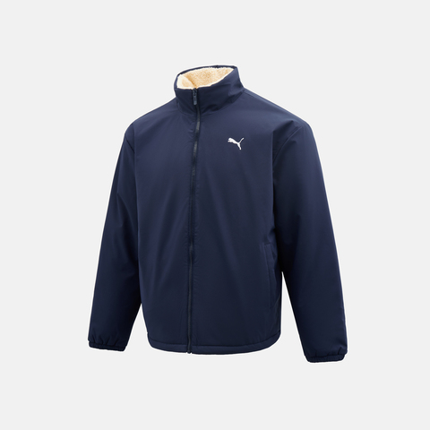 puma彪马2025男子男子-WINTERIZED Reversable Down Jacket-海军蓝-砂陶棕厚羽绒服-短69285006