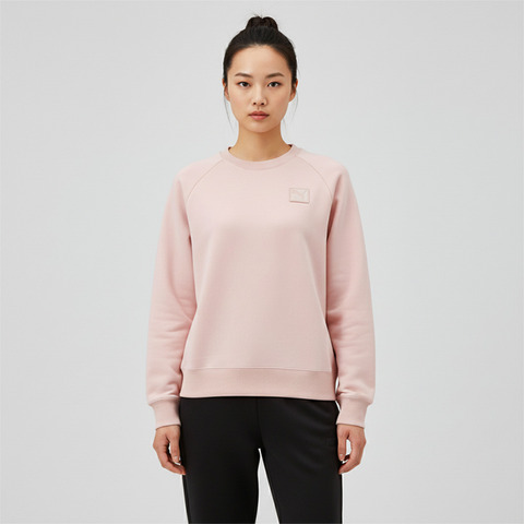 puma彪马2025女子女子-PRIME ESS Crew DK W-迷雾紫针织无帽卫衣63571249